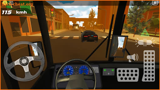 Racing in Bus screenshot