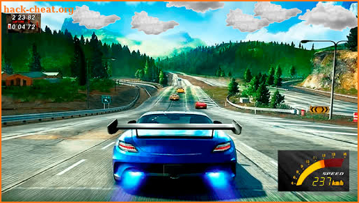 Racing in car driving screenshot