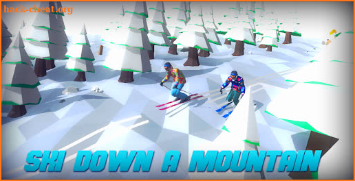 Racing in Mountain Ski 2019: Top Hill Skiing Racer screenshot