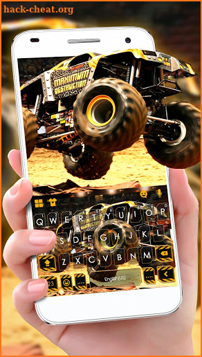Racing Monster Track Keyboard Theme screenshot
