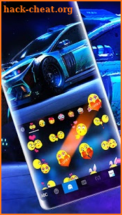 Racing Sports Car Keyboard Theme screenshot