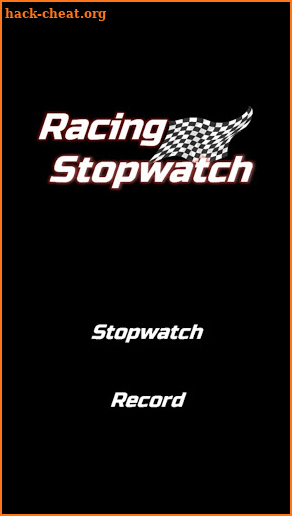 Racing Stopwatch screenshot