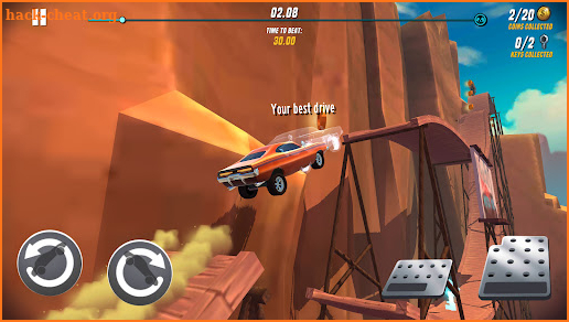 Racing Terrain Car Stunt Trial screenshot