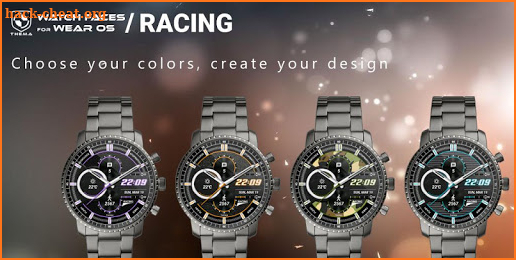 Racing Watch Face & Clock Widget screenshot
