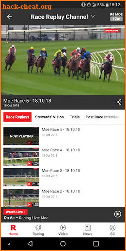 Racing.com screenshot