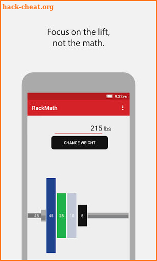 RackMath Barbell Plate Calculator screenshot