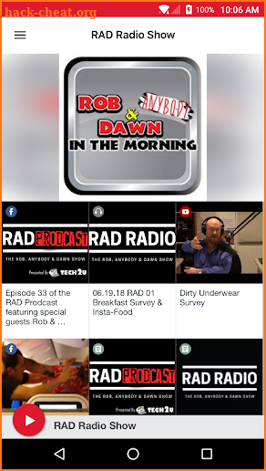 RAD Radio Show screenshot