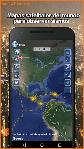 Radar de Terremotos y Huracanes 2018 screenshot