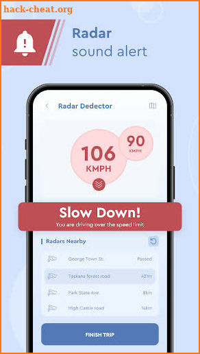 Radar, Speedometer, GPS, HUD screenshot