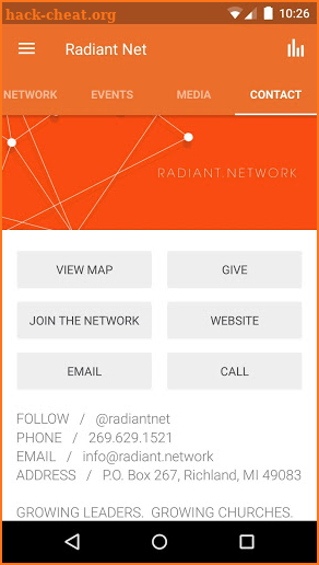 Radiant Network screenshot