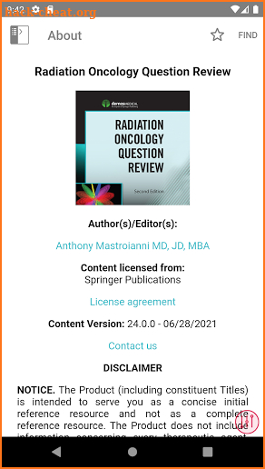 Radiation Oncology Q&A Review screenshot