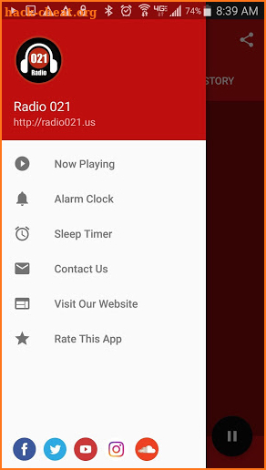 Radio 021 screenshot