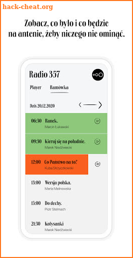 Radio 357 screenshot
