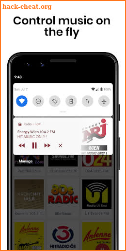 Radio and Music - Free Live FM Player screenshot
