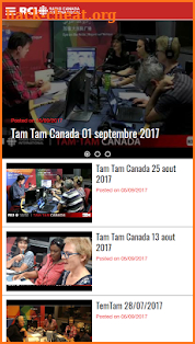 Radio Canada International-FR screenshot