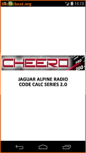 RADIO CODE CALC FOR JAGUAR ALPINE SERIES screenshot