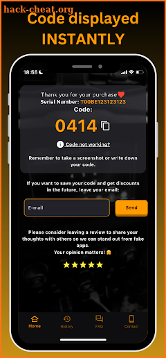 Radio Code Unlock Instantly screenshot