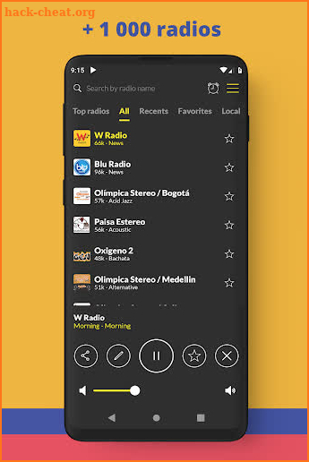 Radio Colombia: Free Live FM Radio screenshot