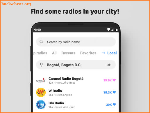 Radio Colombia: Live Radio, Free FM Radio screenshot