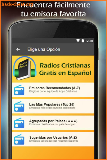 Radio Cristiana Gratis en Español screenshot