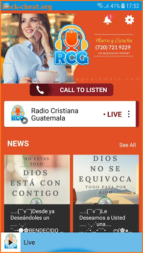 Radio Cristiana Guatemala screenshot