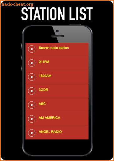 Radio favorites - AM FM Radio Tuner Online screenshot