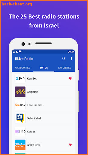 Radio Live: Israel radio stations online screenshot