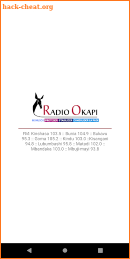 Radio Okapi App screenshot
