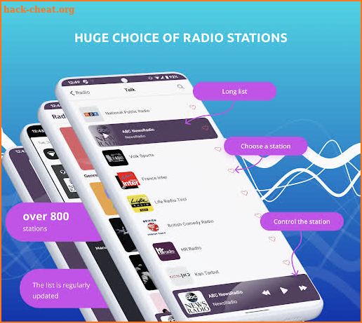Radio online. FM radio stations screenshot