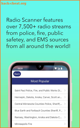 Radio Scanner - Police, Fire, EMS screenshot