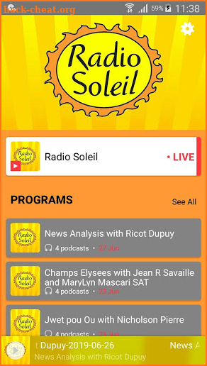 Radio Soleil screenshot
