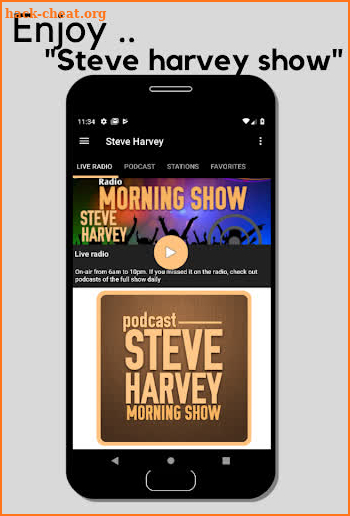Radio Steve Harvey Live R&B Morning Podcast screenshot