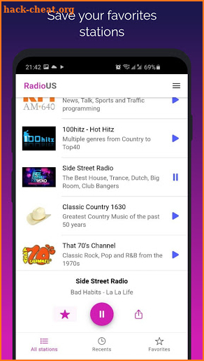 Radio US - free USA online radio, music and news screenshot