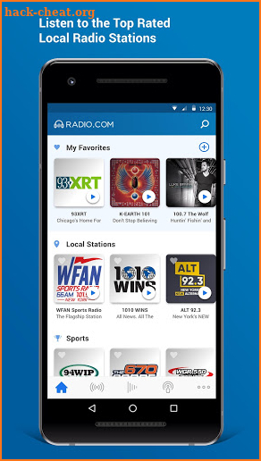 Radio.com screenshot