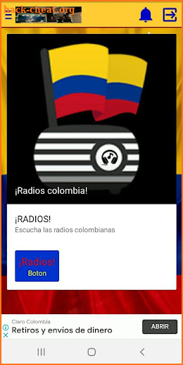 Radios colombia screenshot