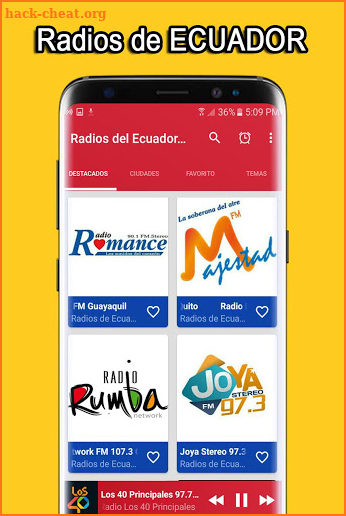 Radios del Ecuador en Vivo - Radio Ecuador Free screenshot
