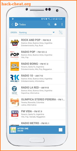 Radios Online FM y AM Raddios screenshot