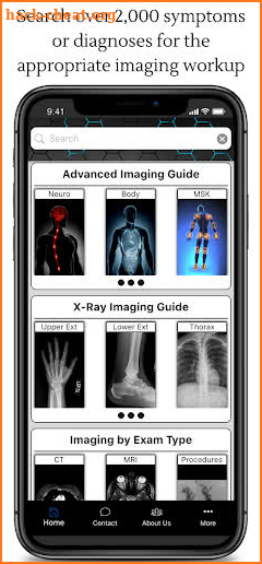 Rads Consult: Radiology Ordering Guide screenshot