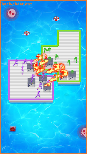 Raft Defense：Crazy War 3D screenshot