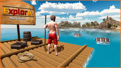 Raft Survival Island Simulator - Survive on a Raft screenshot