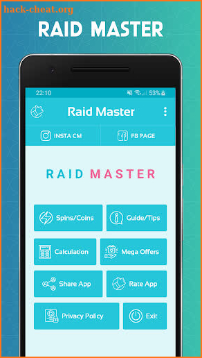 Raid Master : Free Spin and Coin with Guide For CM screenshot