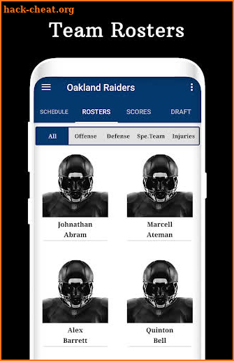 Raiders - Football Live Score & Schedule screenshot