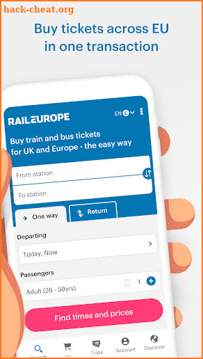 Rail Europe screenshot