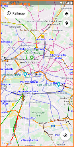 Railmap for OpenRailwayMap screenshot