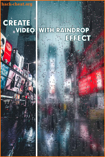 Rain Effect Video Maker and li screenshot