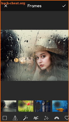 Rain Overlay: Frames for Pictures with Effects App screenshot