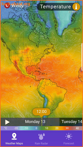 RAIN RADAR PRO - Animated Weather Forecasts & Maps screenshot