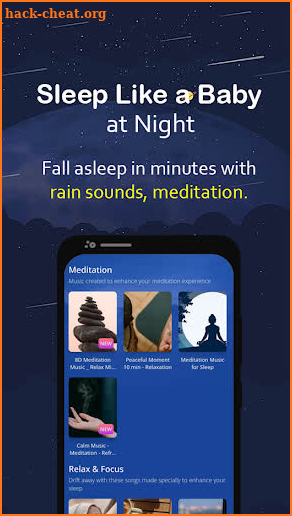 Rain Sounds for Sleep screenshot