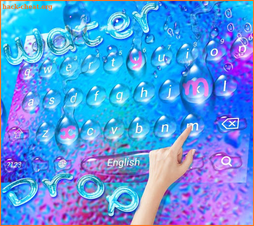 Rain Water Keyboard theme screenshot