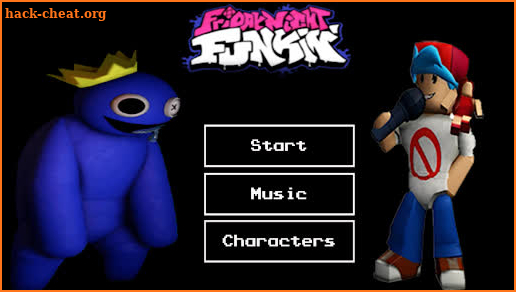 Rainbow Blue Monster FNF Mod screenshot